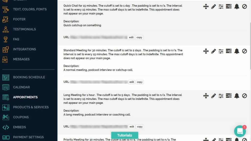 Book like a boss review: the appointments page