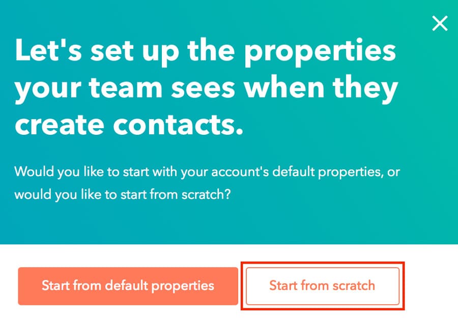 Setup properties of the form when you create a new podcast guest contact