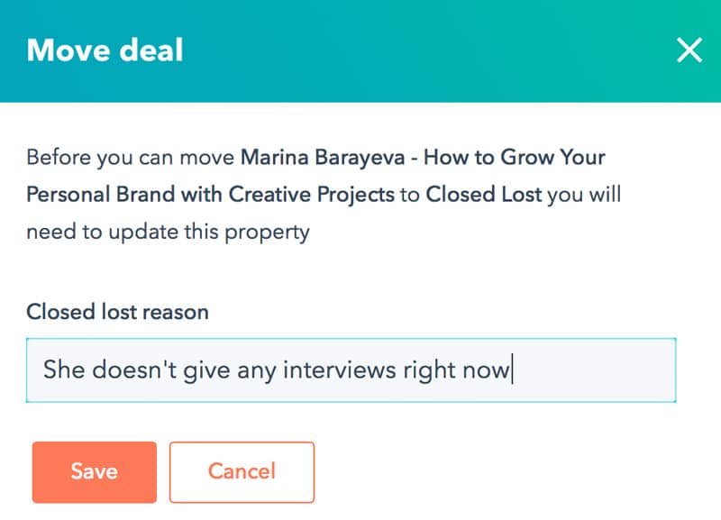 Track the results of a podcast interview