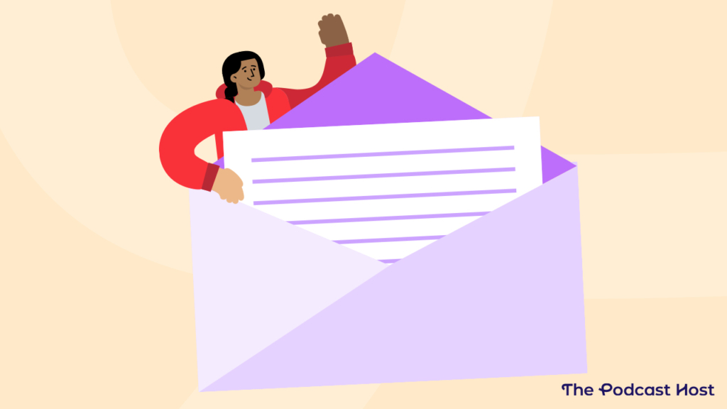 podcaster opening mail
