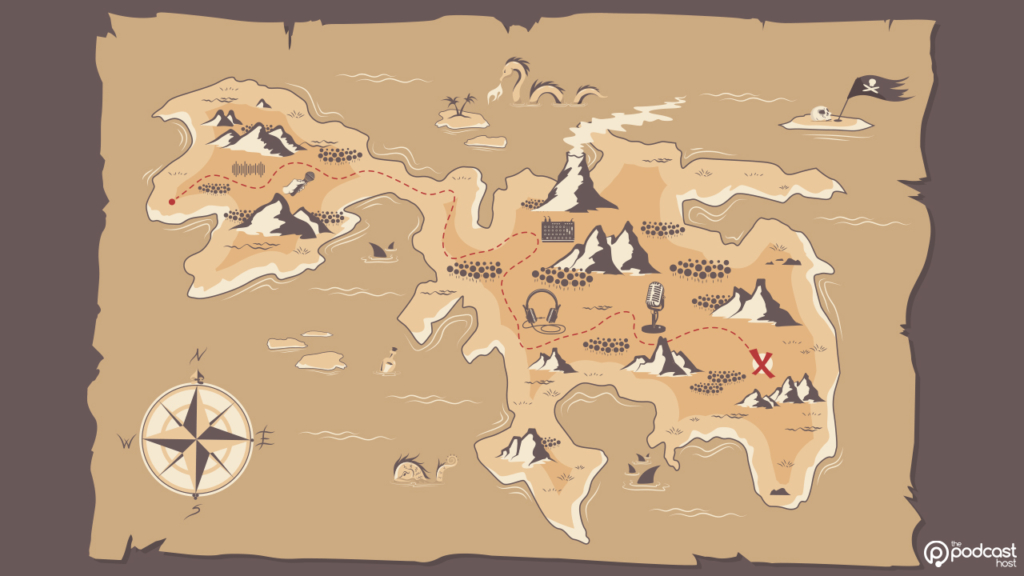 Podcasting treasure map