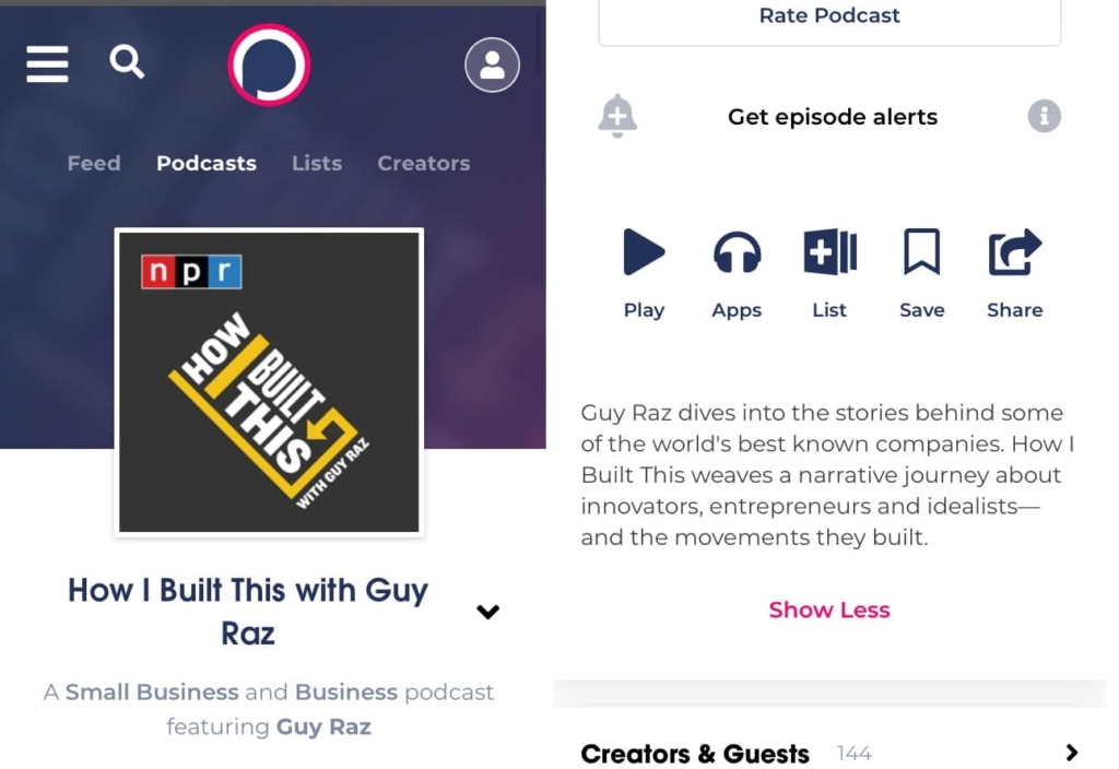 Podchaser podcast summary