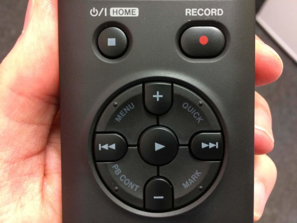 Tascam DR-05 menu bottons