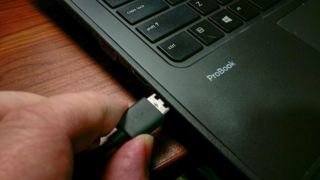 Connect USB to Laptop: USB audio cables