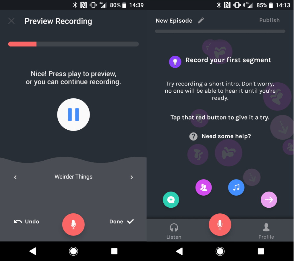 Anchor Review: Recording Screen