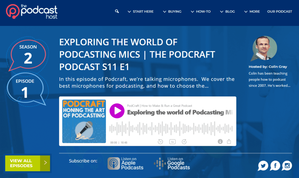 how to link to a podcast using a great website player page