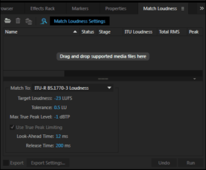 Adobe Audition Loudness