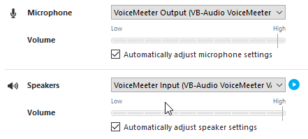 Voicemeeter Skype
